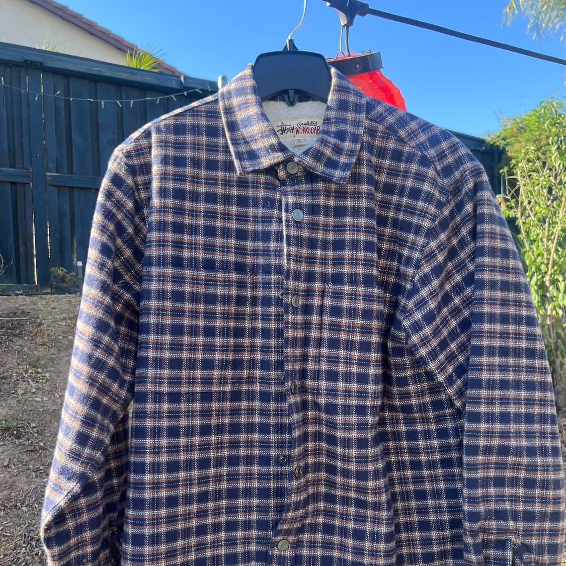 스투시 쉐르파 라인드 플레이드 셔츠 상품이미지2