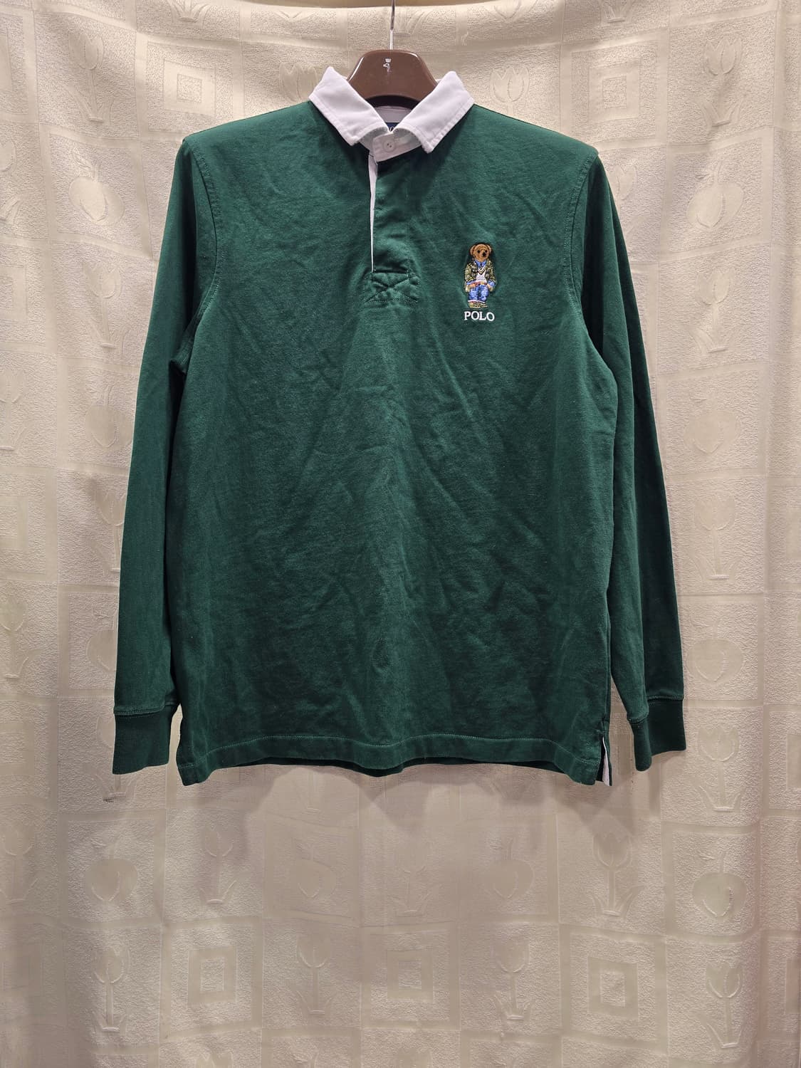 폴로 랄프로렌 클래식핏 베어 자수 럭비 티셔츠 L(100) 상품이미지1
