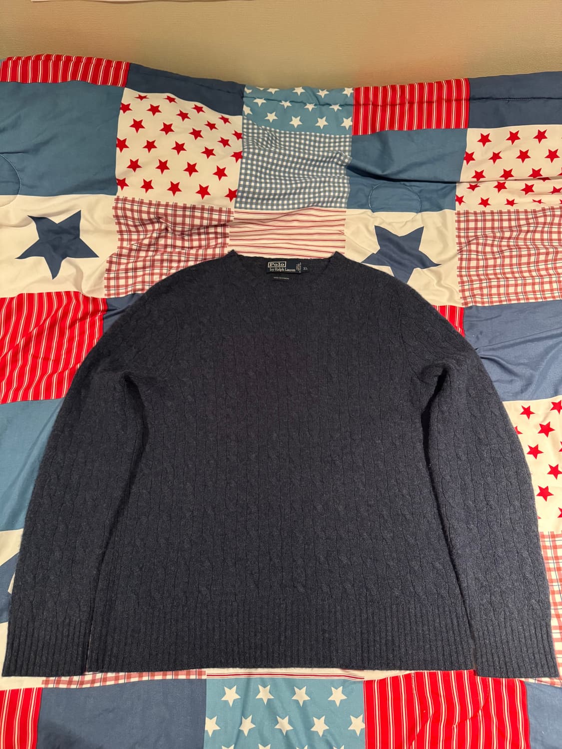 폴로 캐시미어 100 케이블 니트 상품이미지1