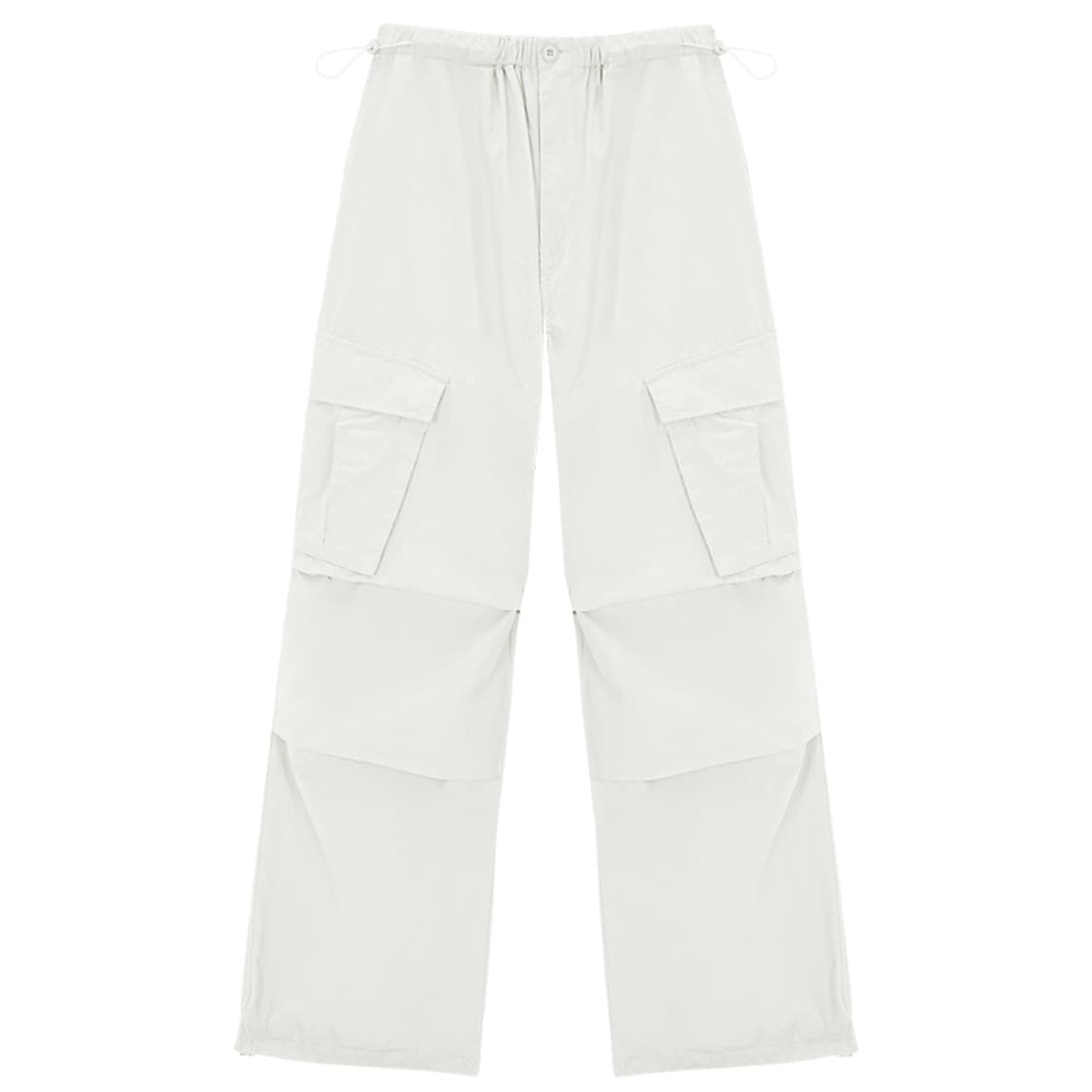 [새상품] 애즈이프캘리 파라슈트 카고팬츠 화이트 르세라핌 바지 상품이미지3