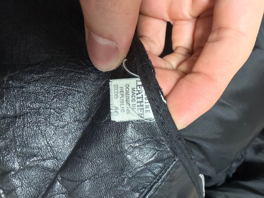 도미니카 공화국 스트릿 빈티지 가죽 자켓 상품이미지3