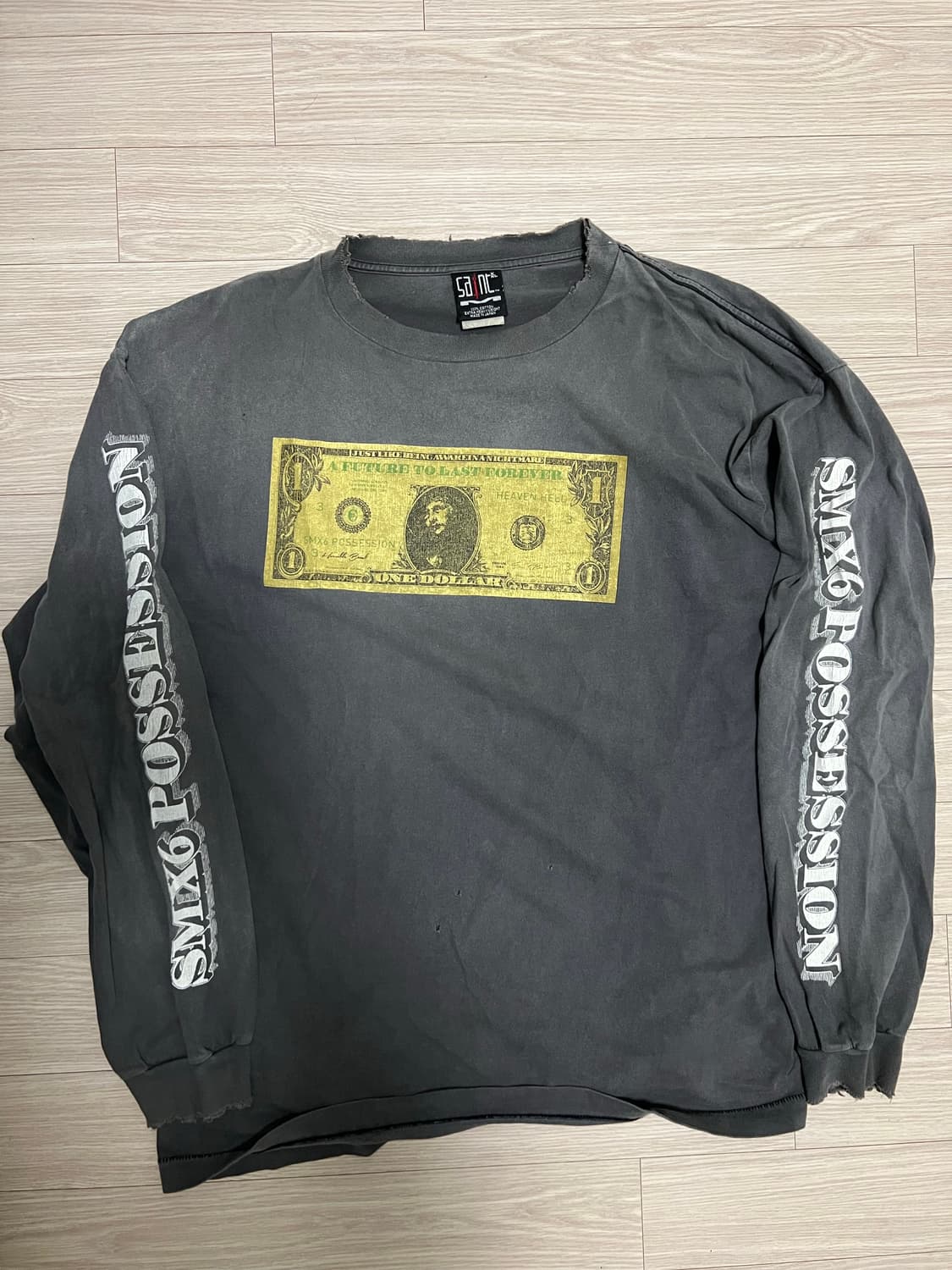 세인트미카엘x코스케카와무라 달러 롱슬리브 XXL 상품이미지2