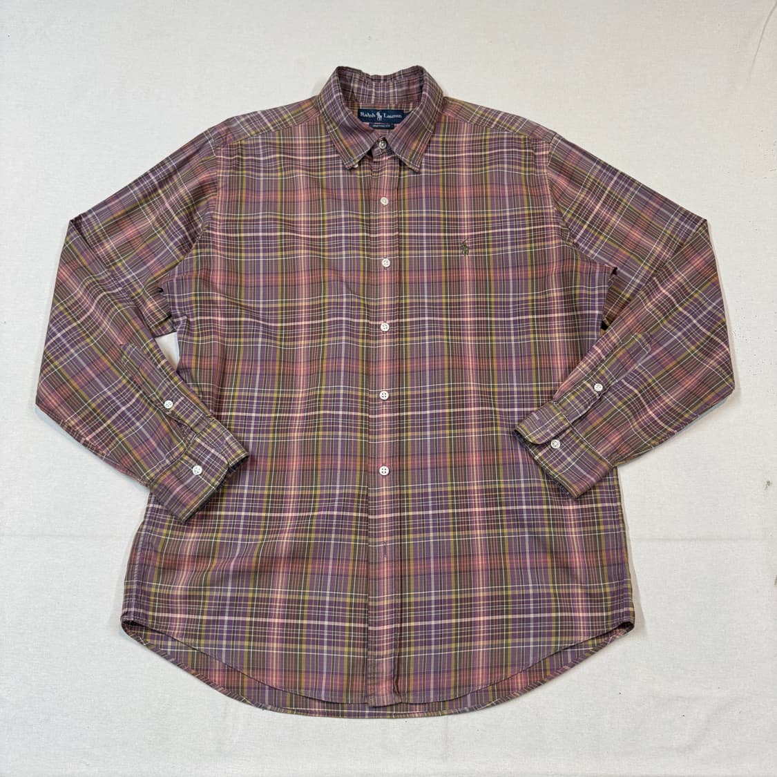 L) 폴로 랄프로렌 클래식 체크 셔츠 커스텀핏 상품이미지1