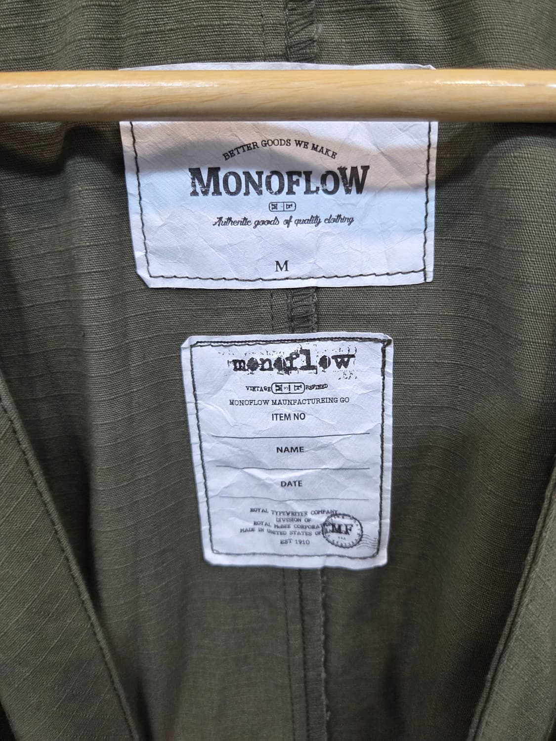 모노플로우 립스타 유틸리티 멀티포켓 가디건 반팔 m 상품이미지3