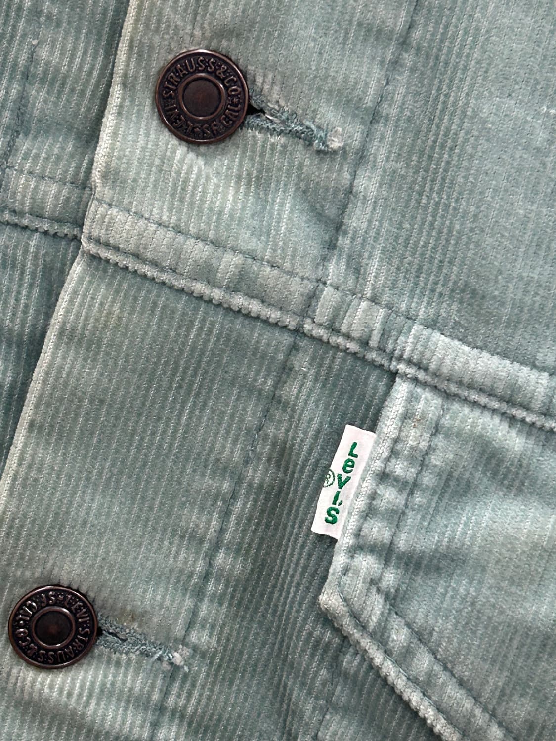 90s 리바이스 코듀로이 트러커 자켓 상품이미지2