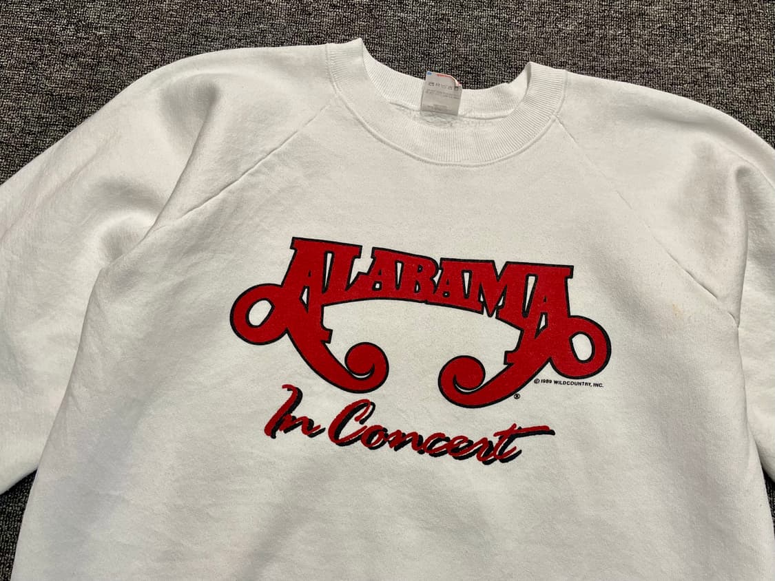 [100] 80년대 푸르트오브더룸 엘라바마 콘서트 맨투맨 XL  상품이미지2