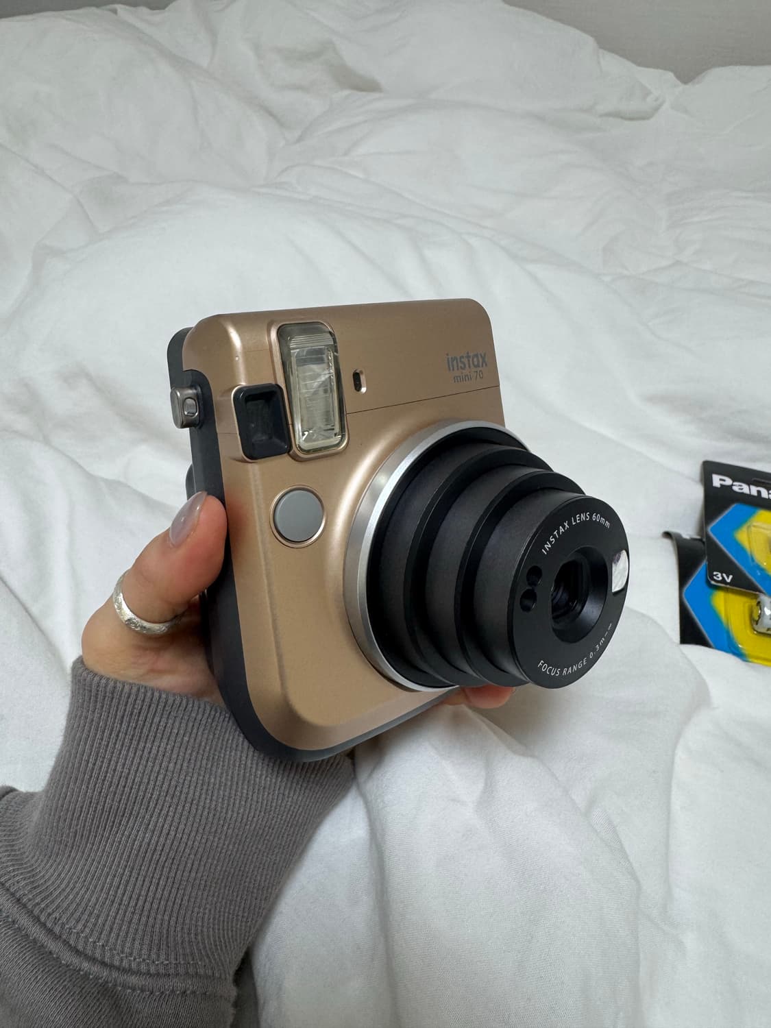 인스탁스 미니70 골드 (사용감 거의 없음) 새 건전지 함께 드릴게요 상품이미지3