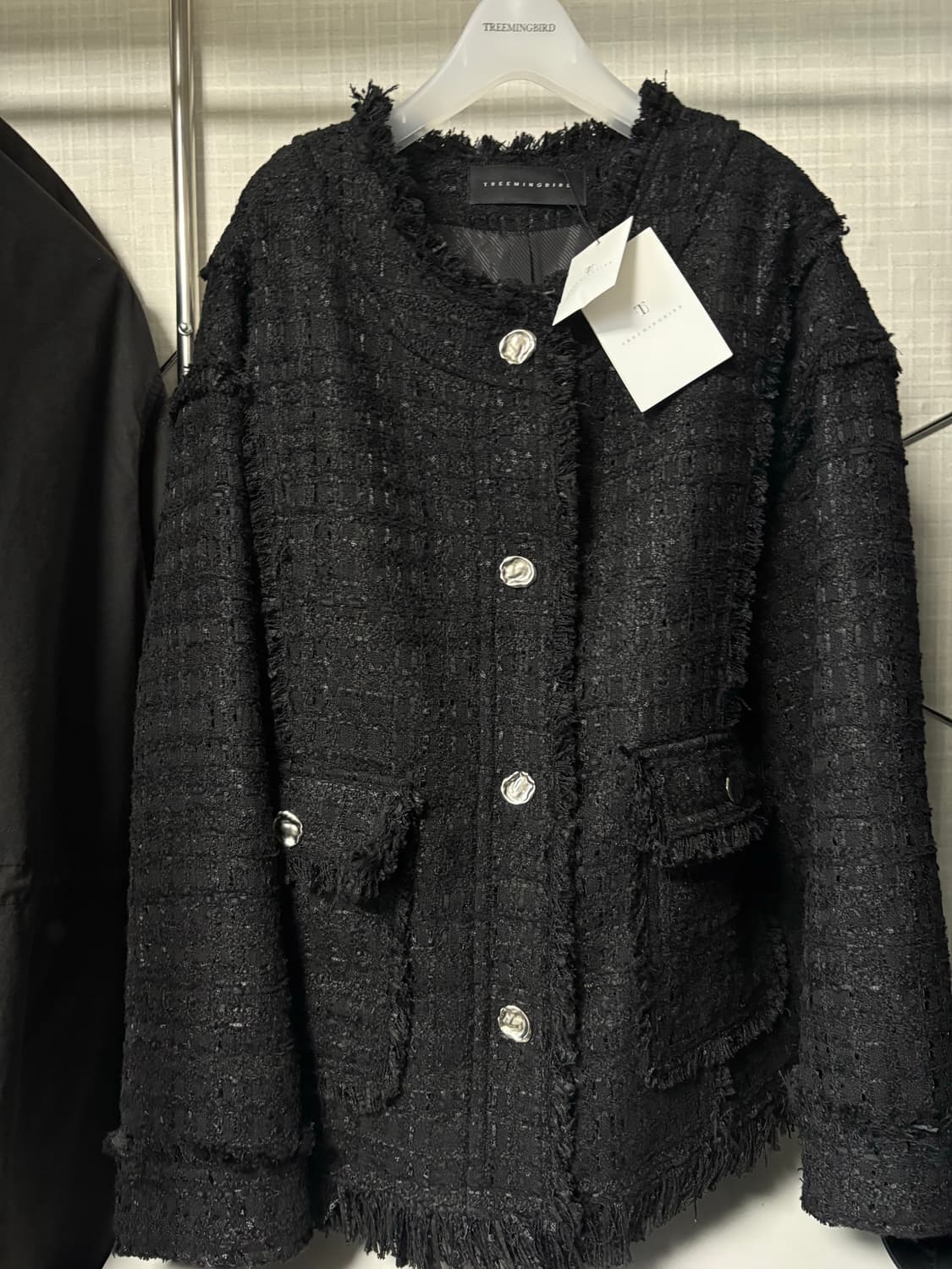 트리밍버드 Frayed Trim Tweed Over-fit Jacket 상품이미지3