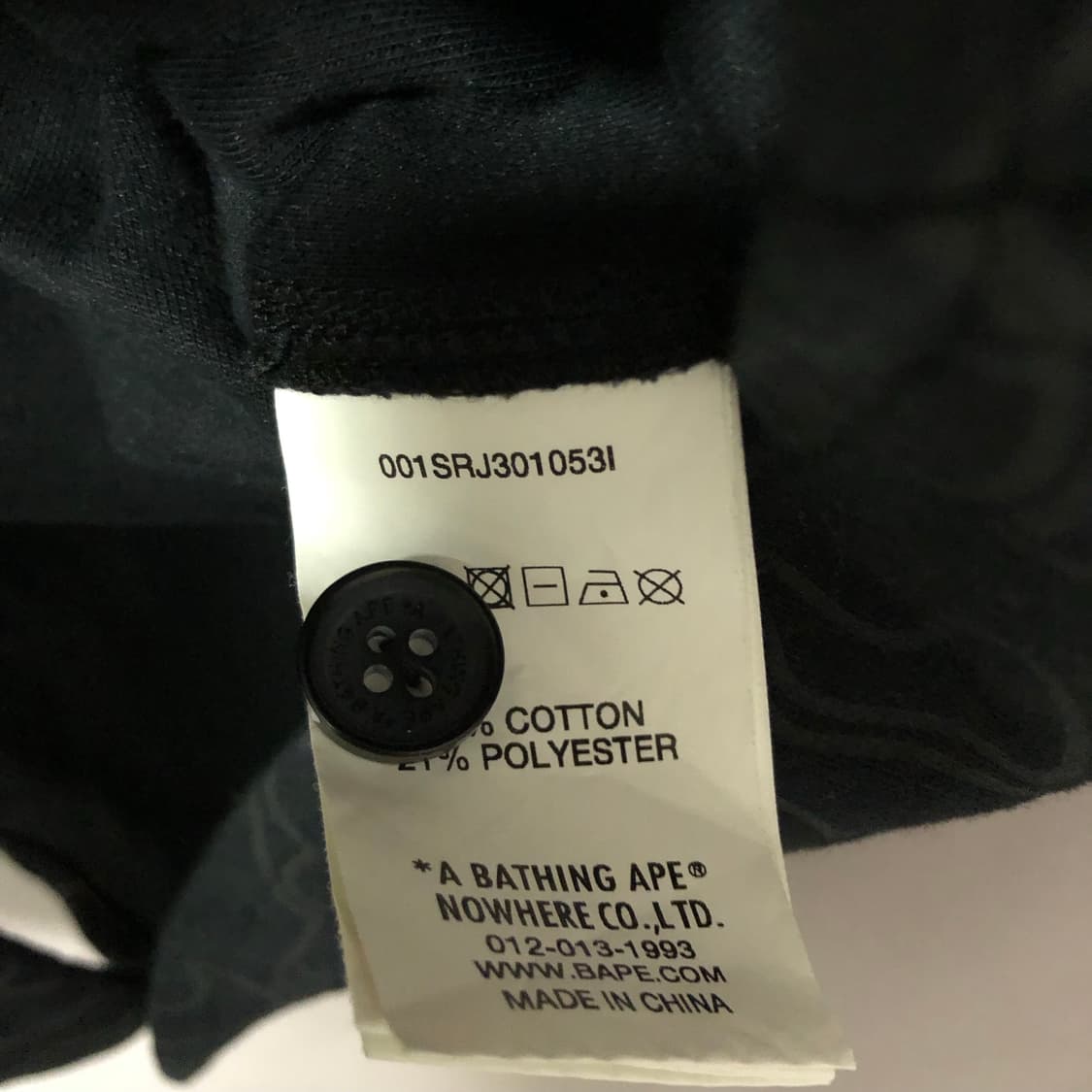 베이프 카모 베이스볼 셔츠 상품이미지8