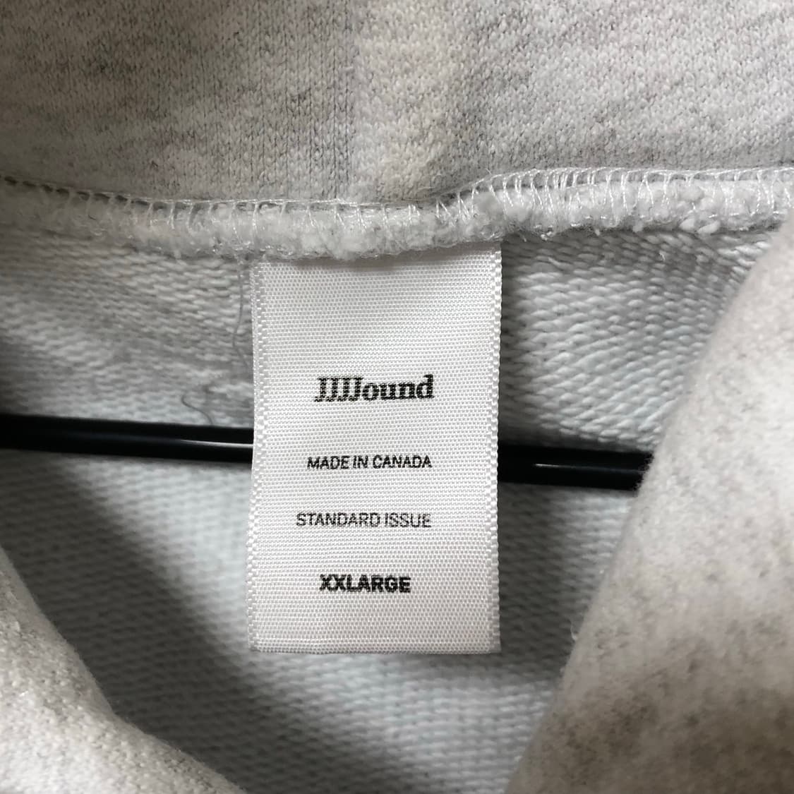 jjjjound 자운드 후드티 스웻 맨투맨 xxl 애쉬 그레이 상품이미지5