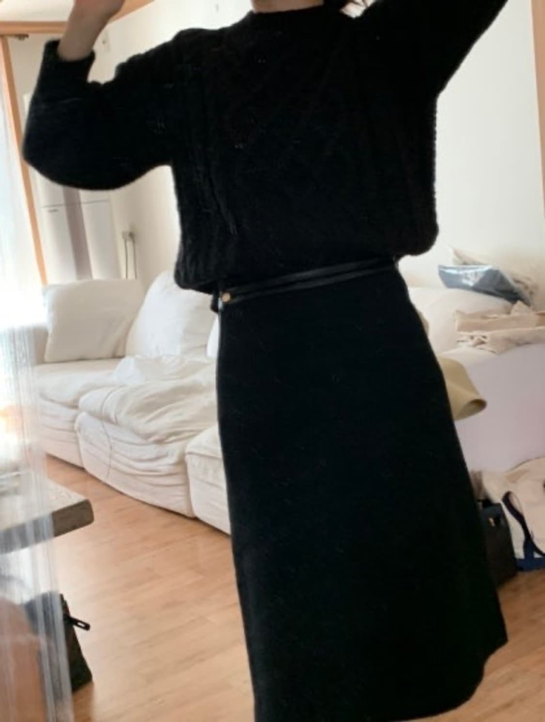 Mone 모네마켓 레이첼 미디 스커트 M 상품이미지1