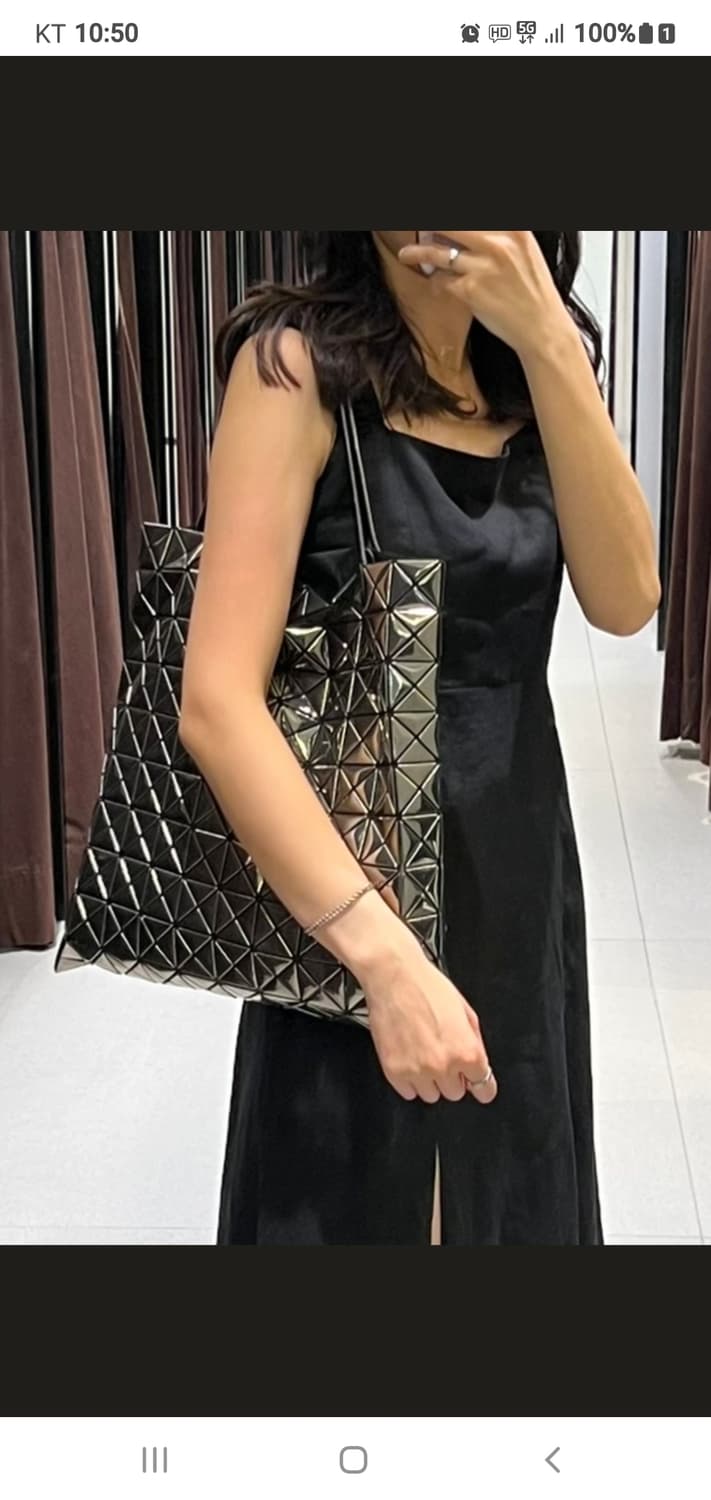 바오바오백 플래티넘 건메탈 라지 정품S급(한글텍) 상품이미지1