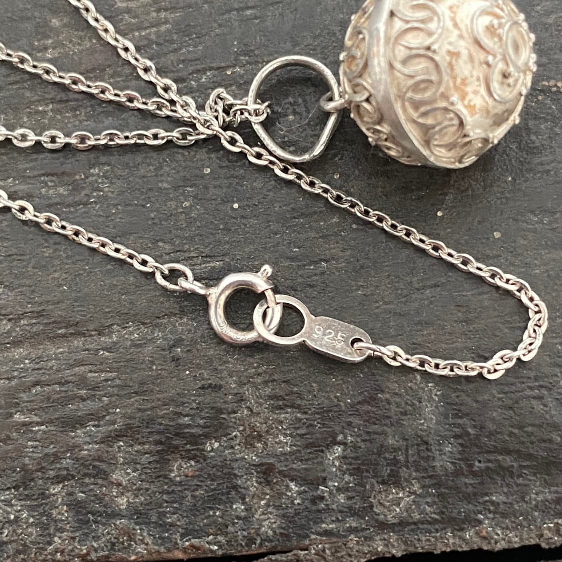 antique bell 925silver necklac 상품이미지5