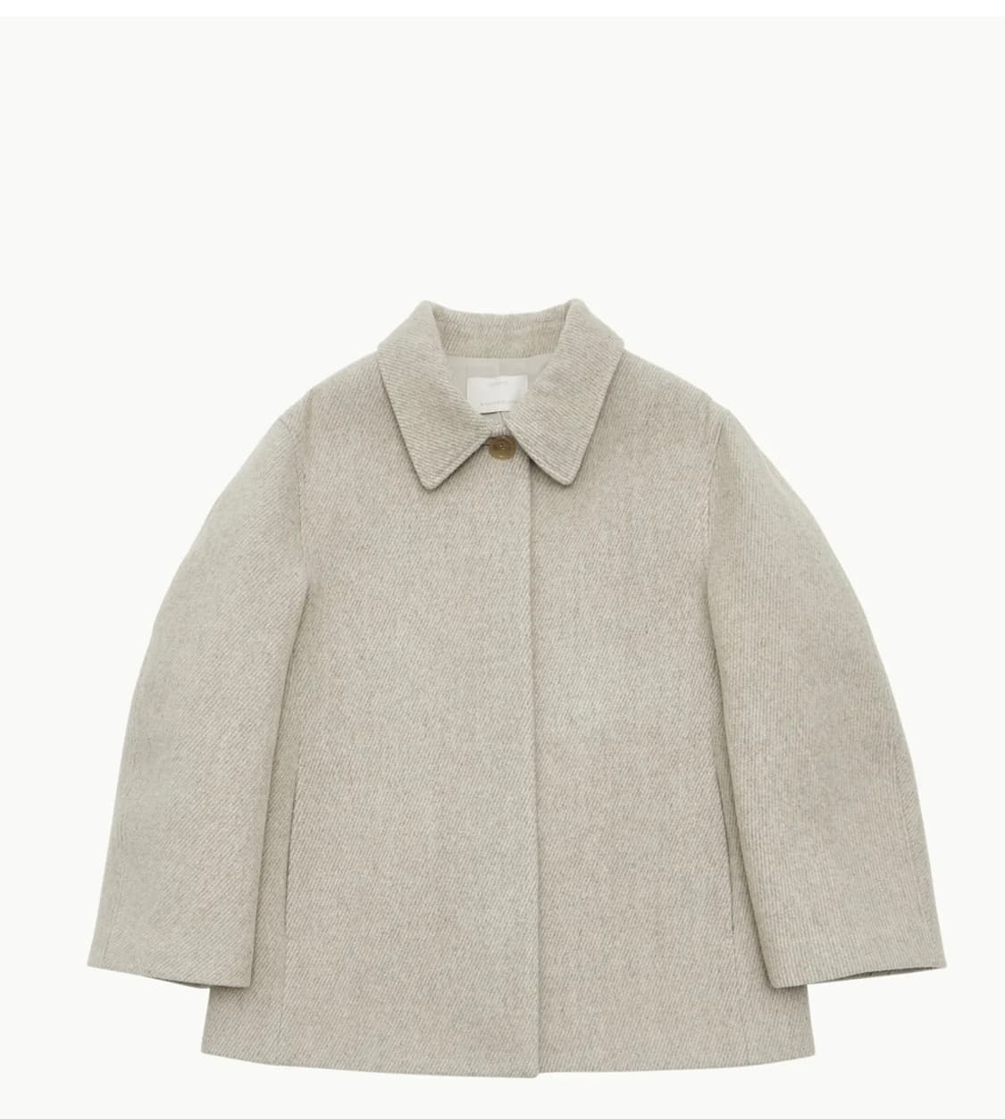 아모멘토 아워글래스 하프코트 베이지 상품이미지1