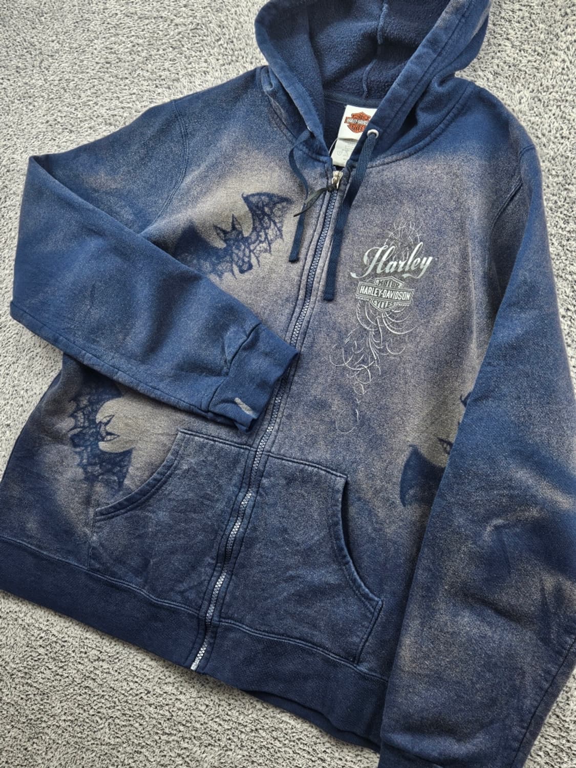 할리데이비슨 다잉워시드 커스텀 스웻 후드집업 (2XL) / 11457 상품이미지6