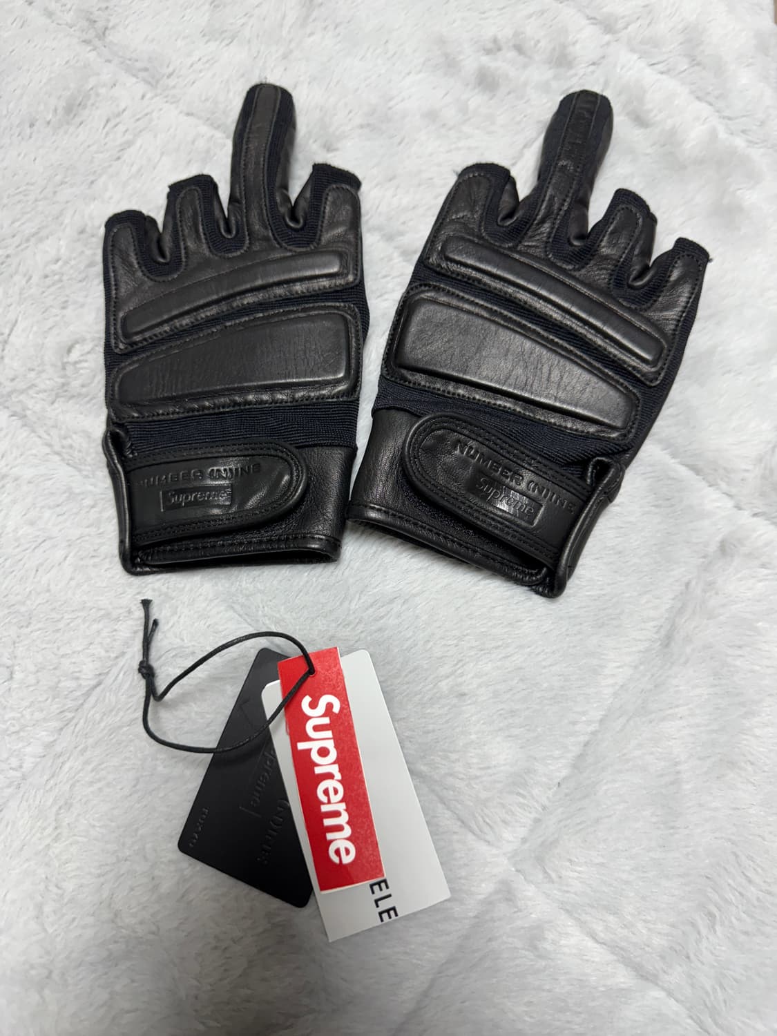 (레어) 슈프림 x 넘버 나인 25FW 레더 글러브 블랙 상품이미지3