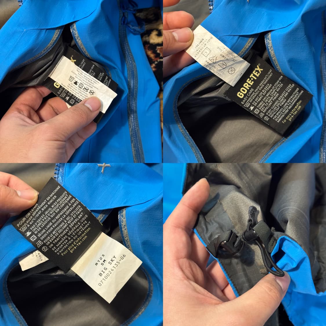 아크테릭스 베타ar 자켓 블루 (M) 고어텍스 프로쉘 상품이미지10