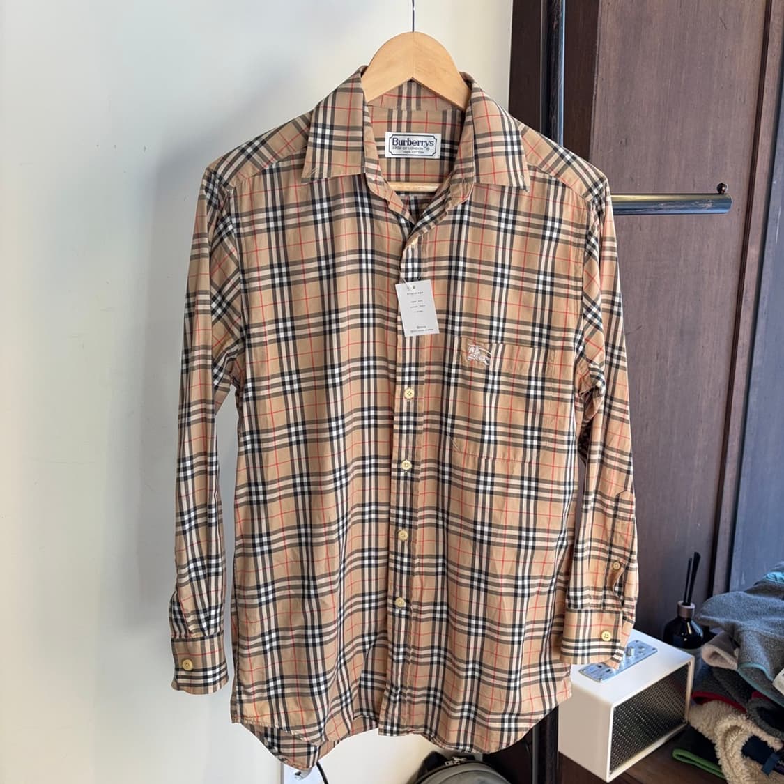 15204 - 버버리 베이지 노바체크 셔츠 상품이미지2