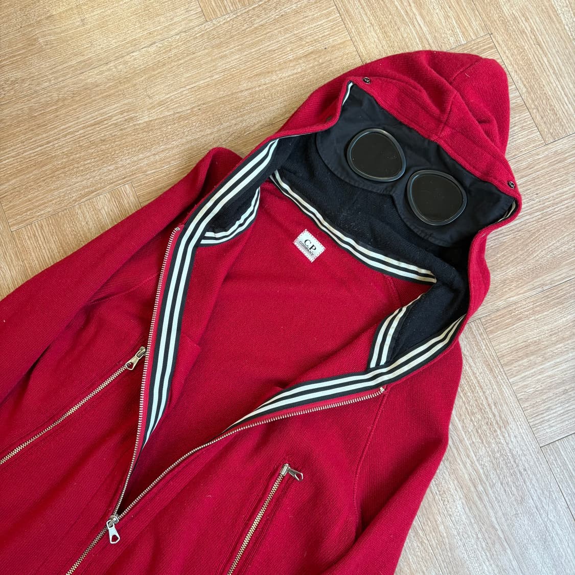 씨피컴퍼니 울 니트 고글 집업 자켓 상품이미지8