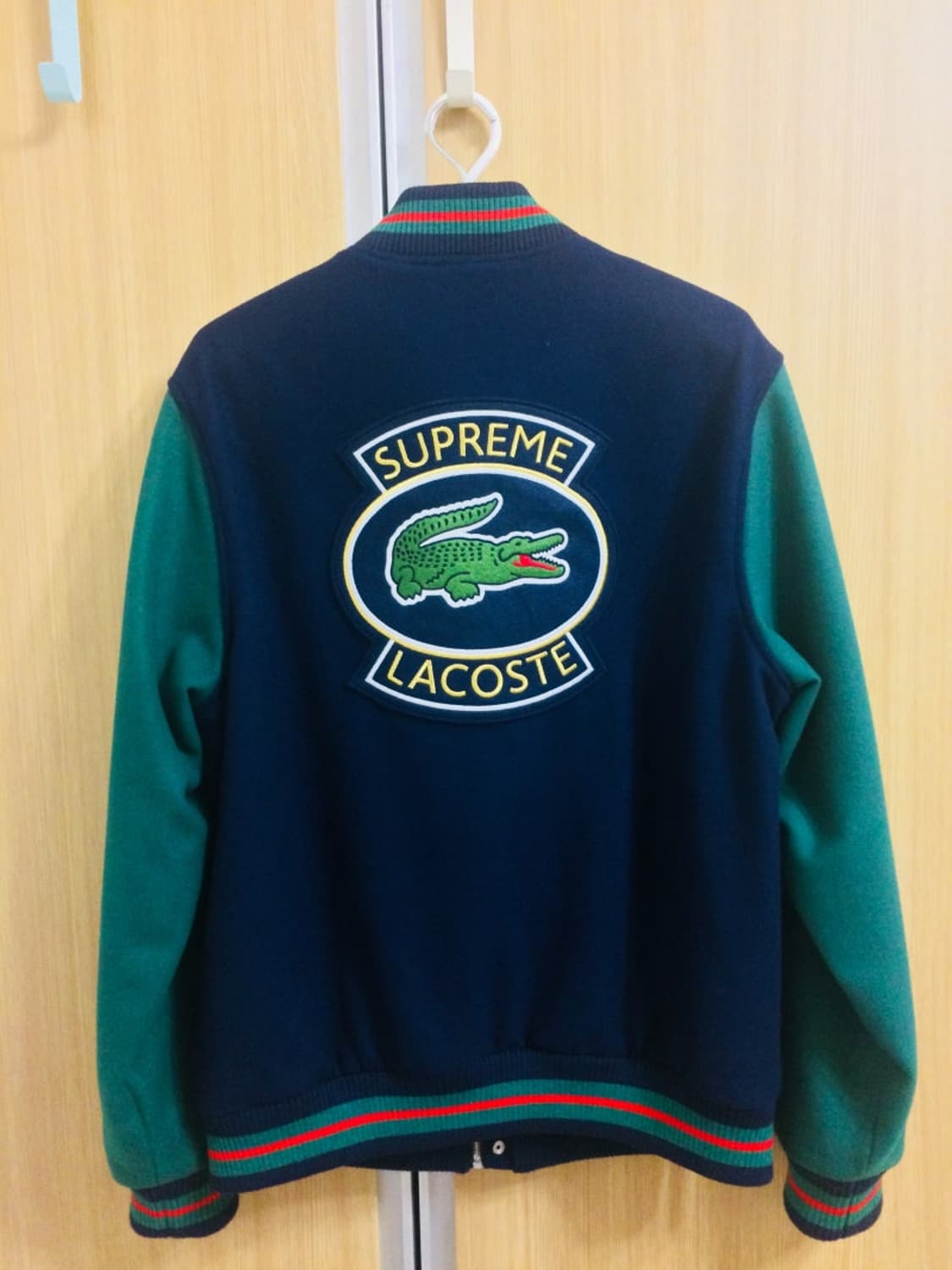 라코스테 슈프림 콜라보 바시티 자켓 L사이즈 상품이미지5