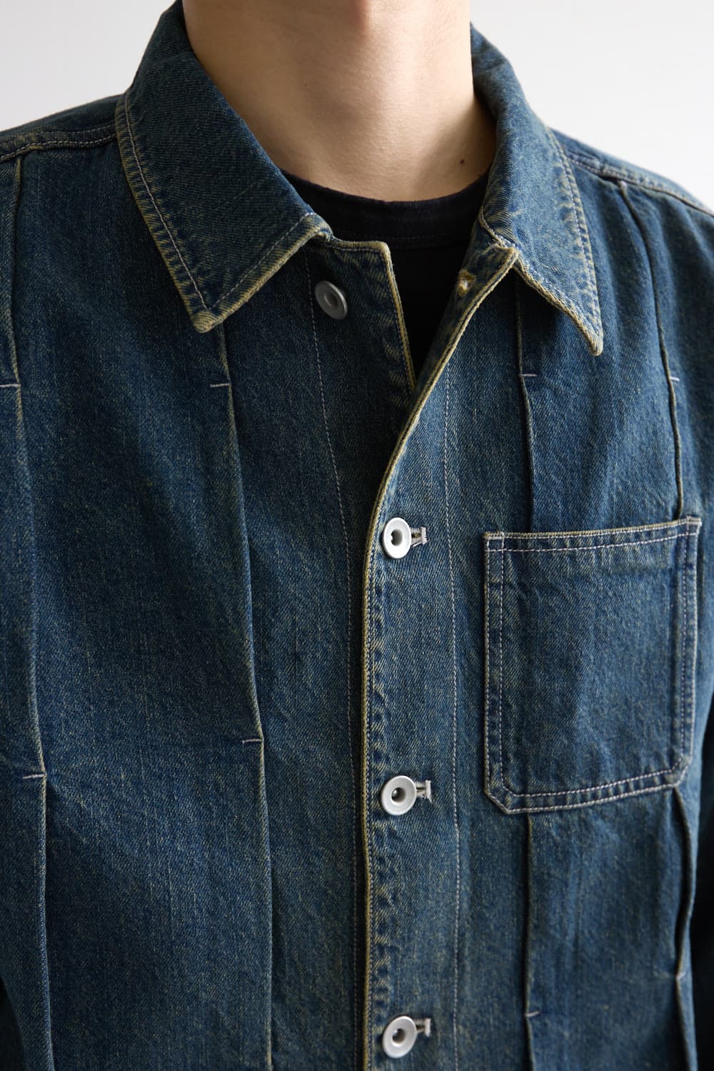 해칭룸 트러커 자켓 빈티지 블루 상품이미지3