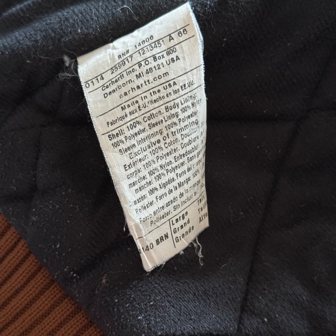 칼하트 J140 액티브 자켓 브라운 상품이미지9