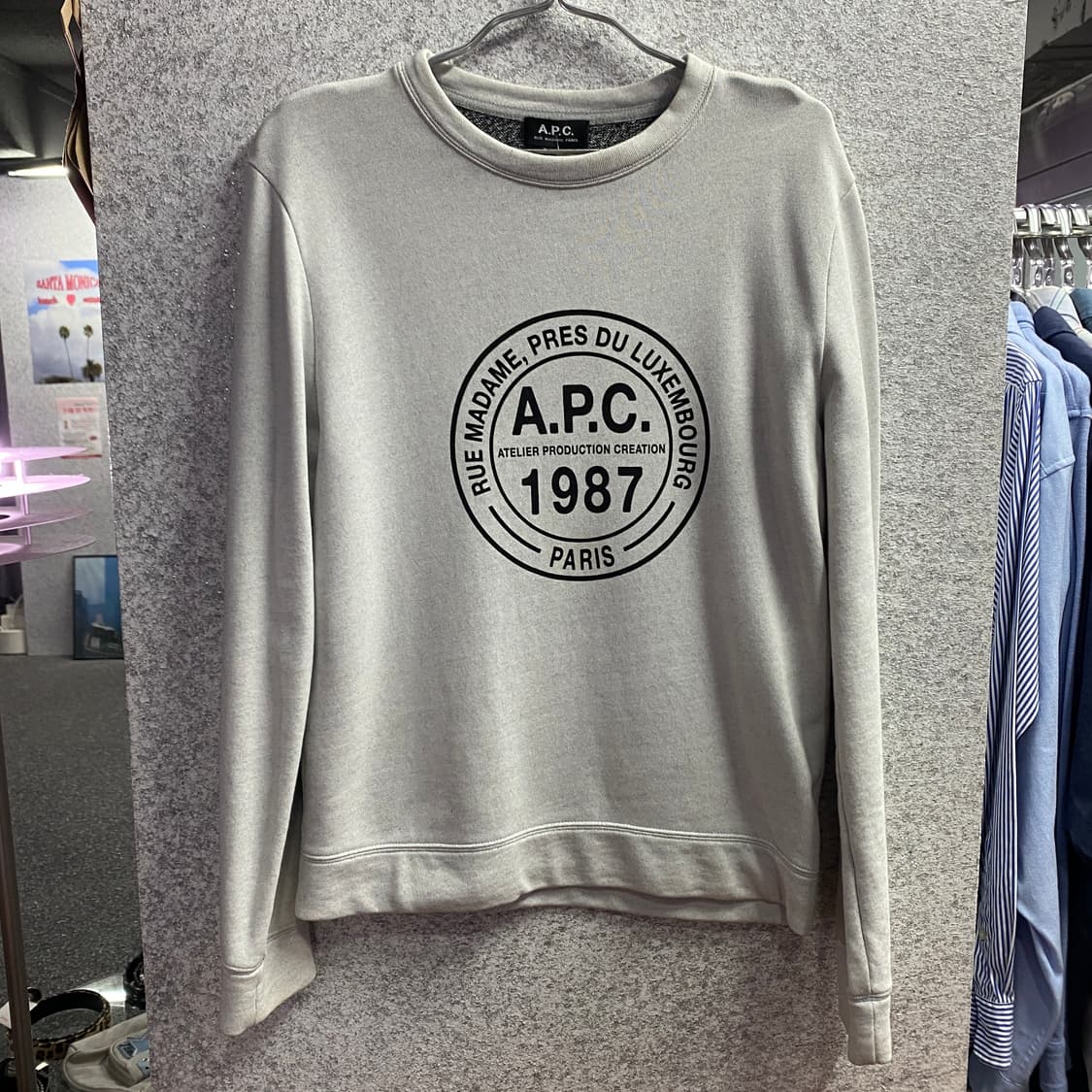 A.P.C 빅로고 캐주얼 맨투맨 B2513 상품이미지2