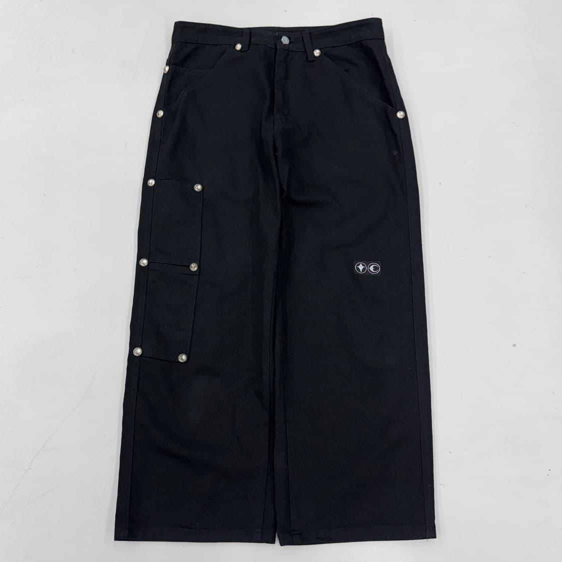 떠그클럽 초판 와이드 코튼 팬츠 블랙 상품이미지2