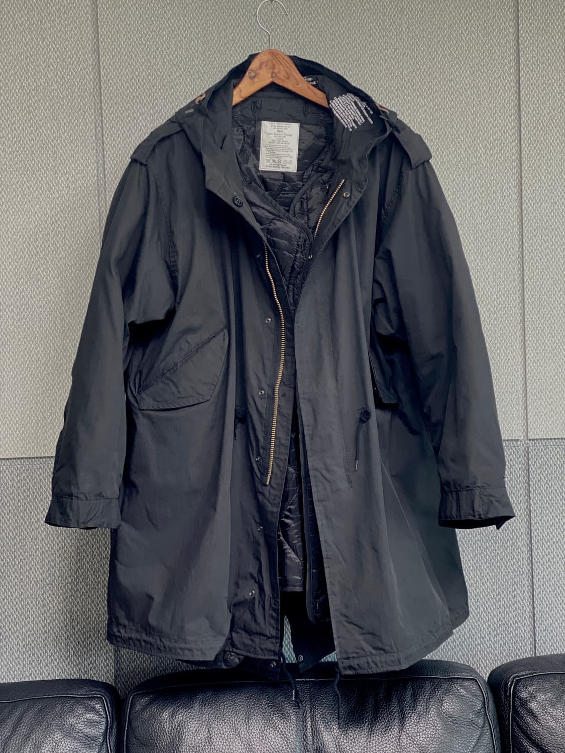 컬티즘 밀텍 정품 미군 M51 피쉬테일(내피포함) 블랙 S 95~105 상품이미지6