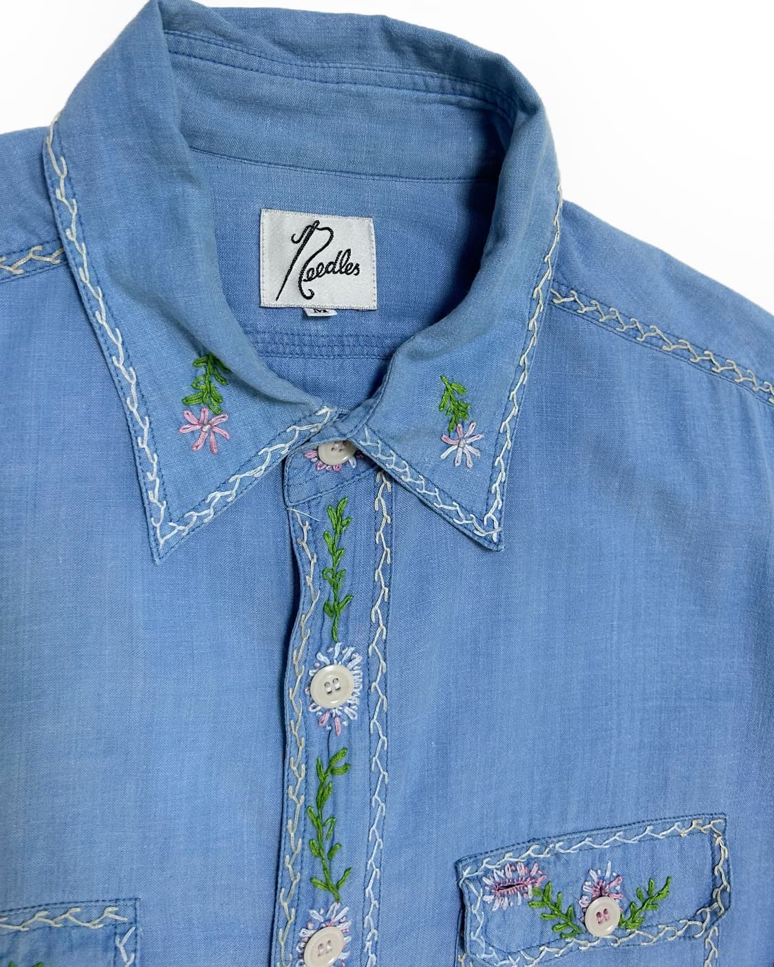 (M) 니들스 꽃 자수 데님셔츠 상품이미지3