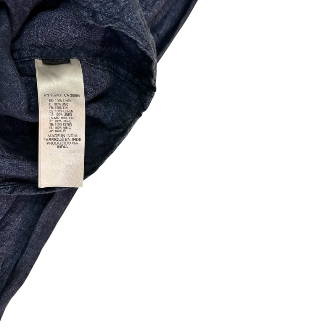 디젤 네이비 린넨 셔츠 상품이미지4