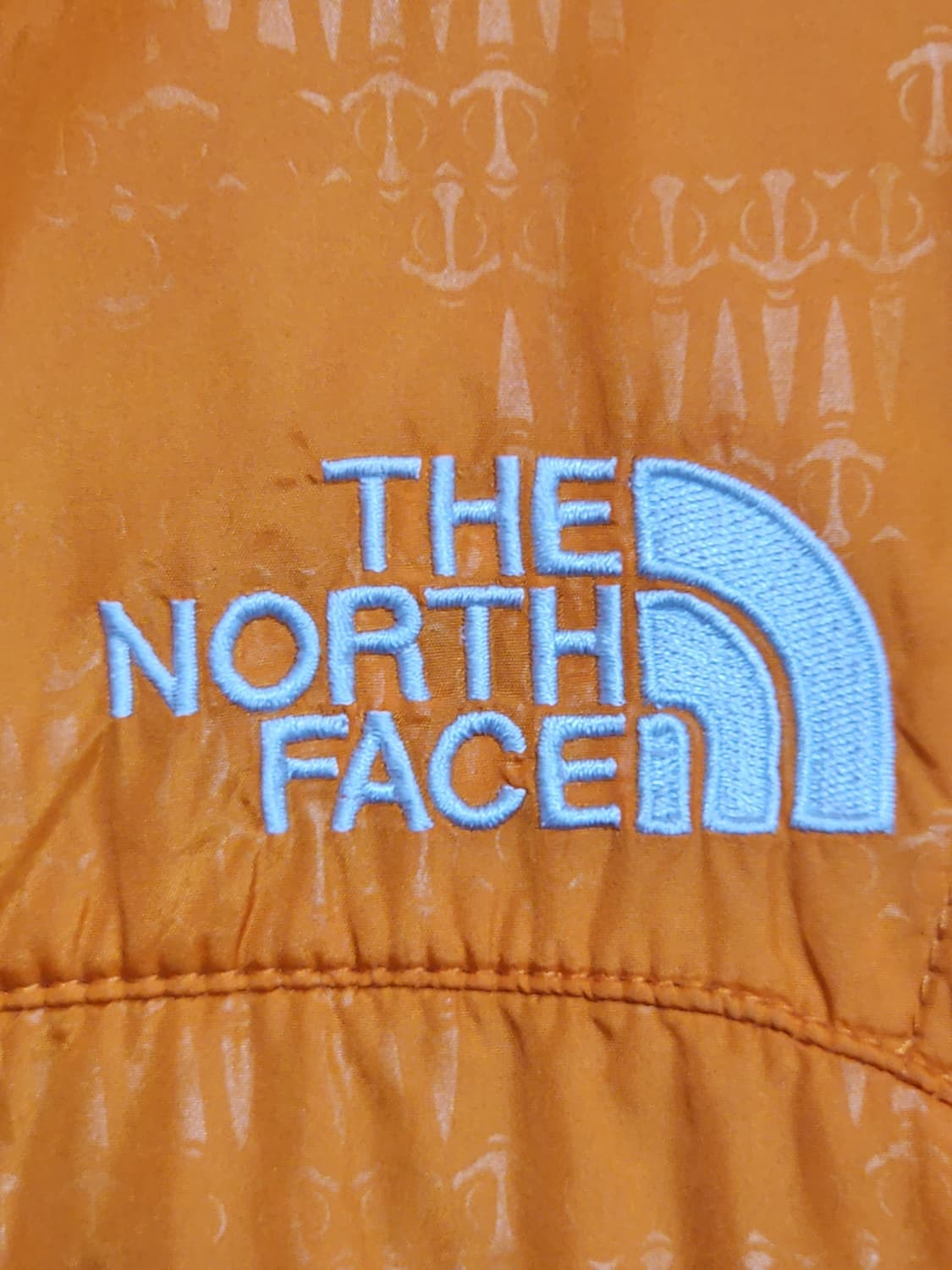 (100) 노스페이스 경량패딩 점퍼 오렌지색 아웃도어 자켓  상품이미지4