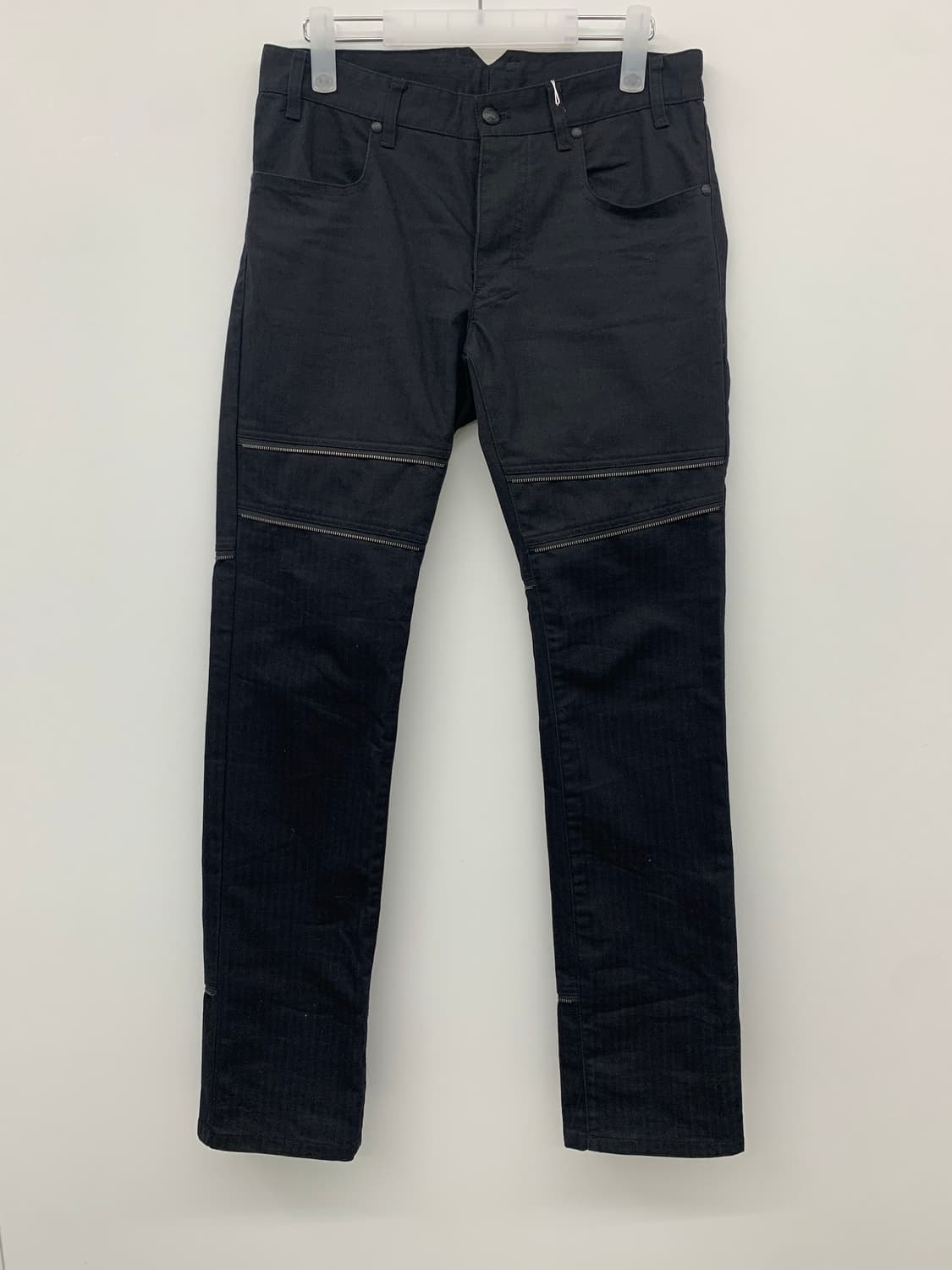 Custom culture 모드 지퍼 블랙진 상품이미지6