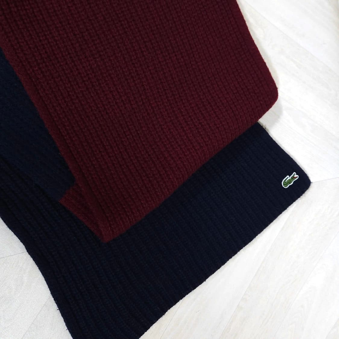 LACOSTE 라코스테 머플러 울혼방 니트 머플러 겨울 상품이미지2