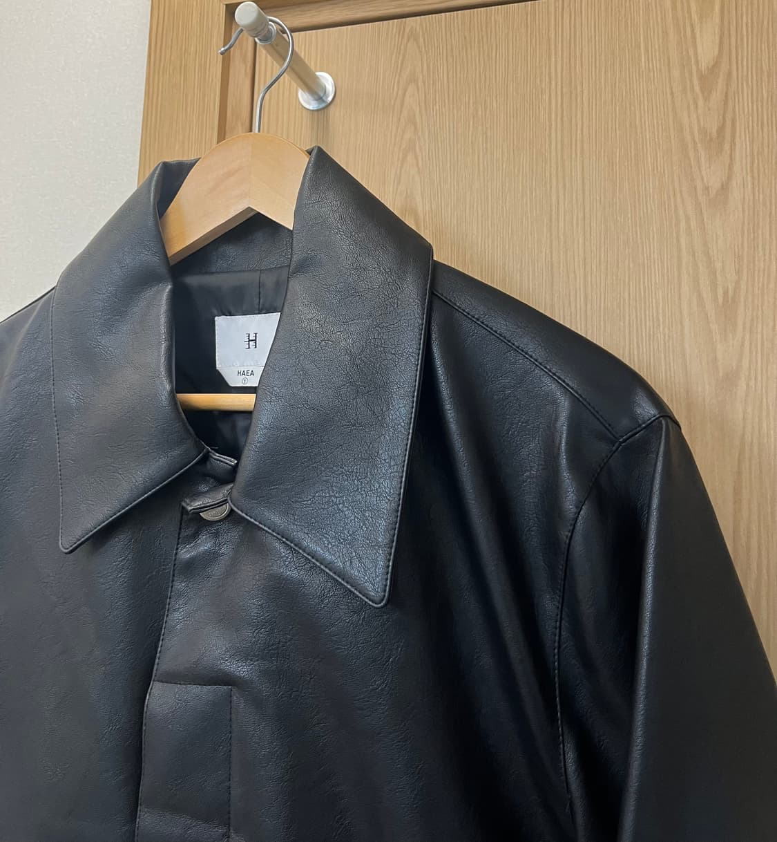 hae.a 헤아 가죽자켓 상품이미지1