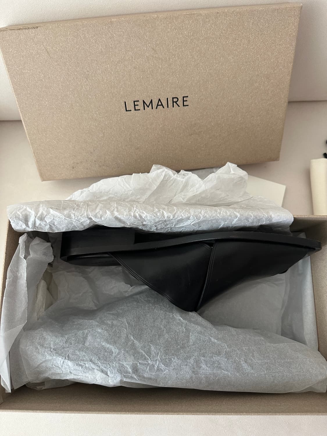 르메르 LEMAIRE 블랙 가죽 샌들 43사이즈 상품이미지5