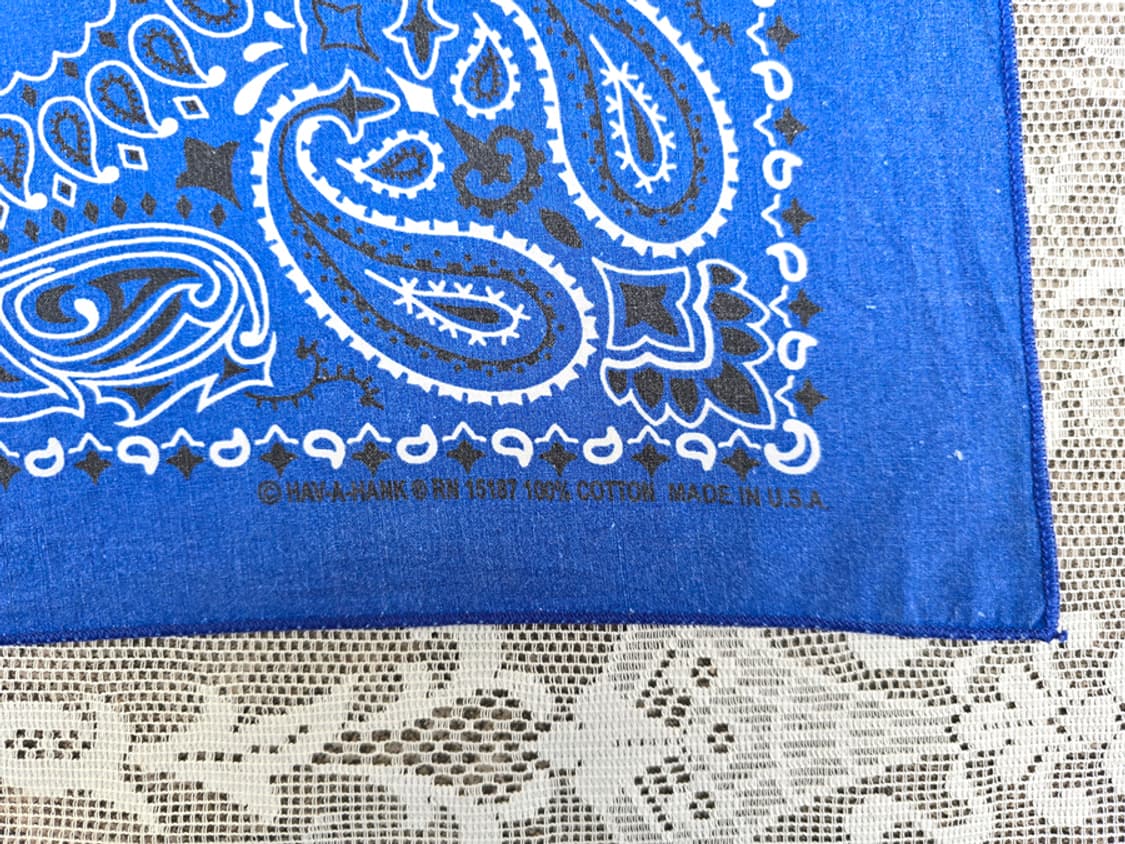 90s 하바행크 페이즐리 반다나 (made in usa) 상품이미지2