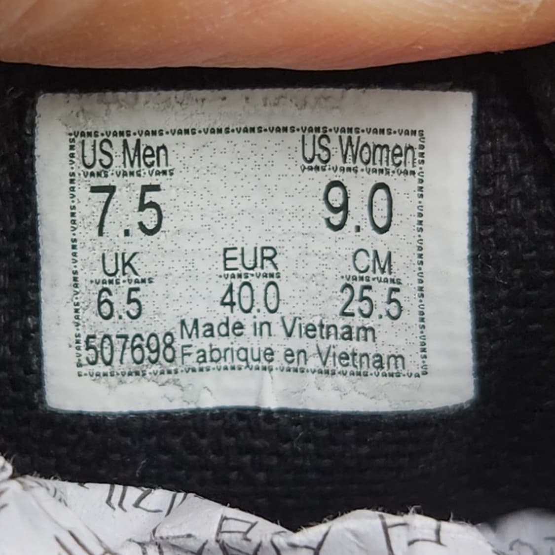 반스 올드스쿨 코듀라 네이비 남성스니커즈 255 상품이미지6