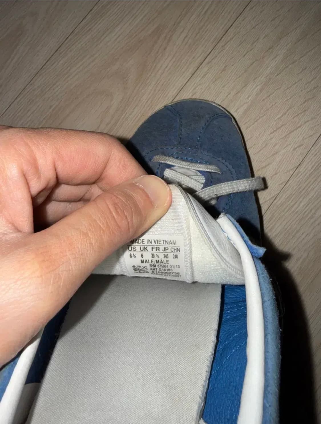 아디다스 가젤 블루 240 상품이미지4