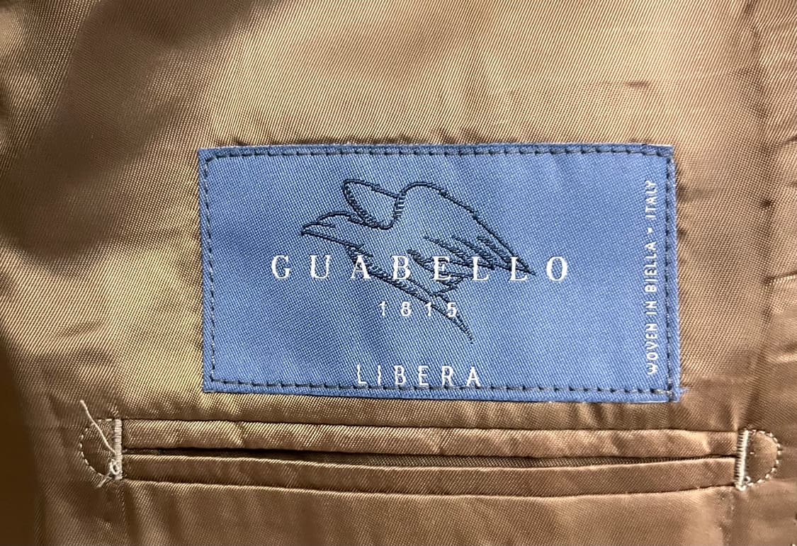 구아벨로X포르멘테라 브라운 헤링본 자켓 상품이미지5