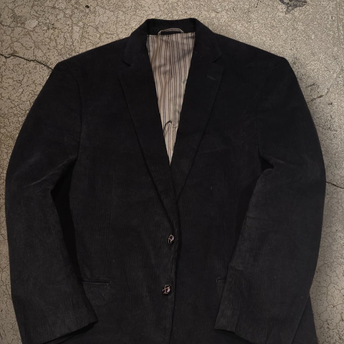 CHAPS 블랙 코듀로이 엘보패치 블레이저 상품이미지3