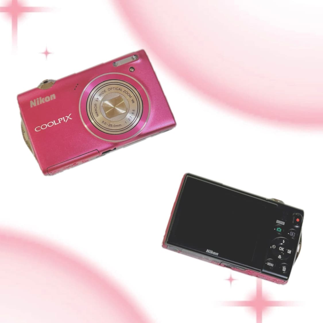 [*츄 디카/작례O] 니콘 쿨픽스 S5100 핑크 빈티지 디지털 카메라 상품이미지1