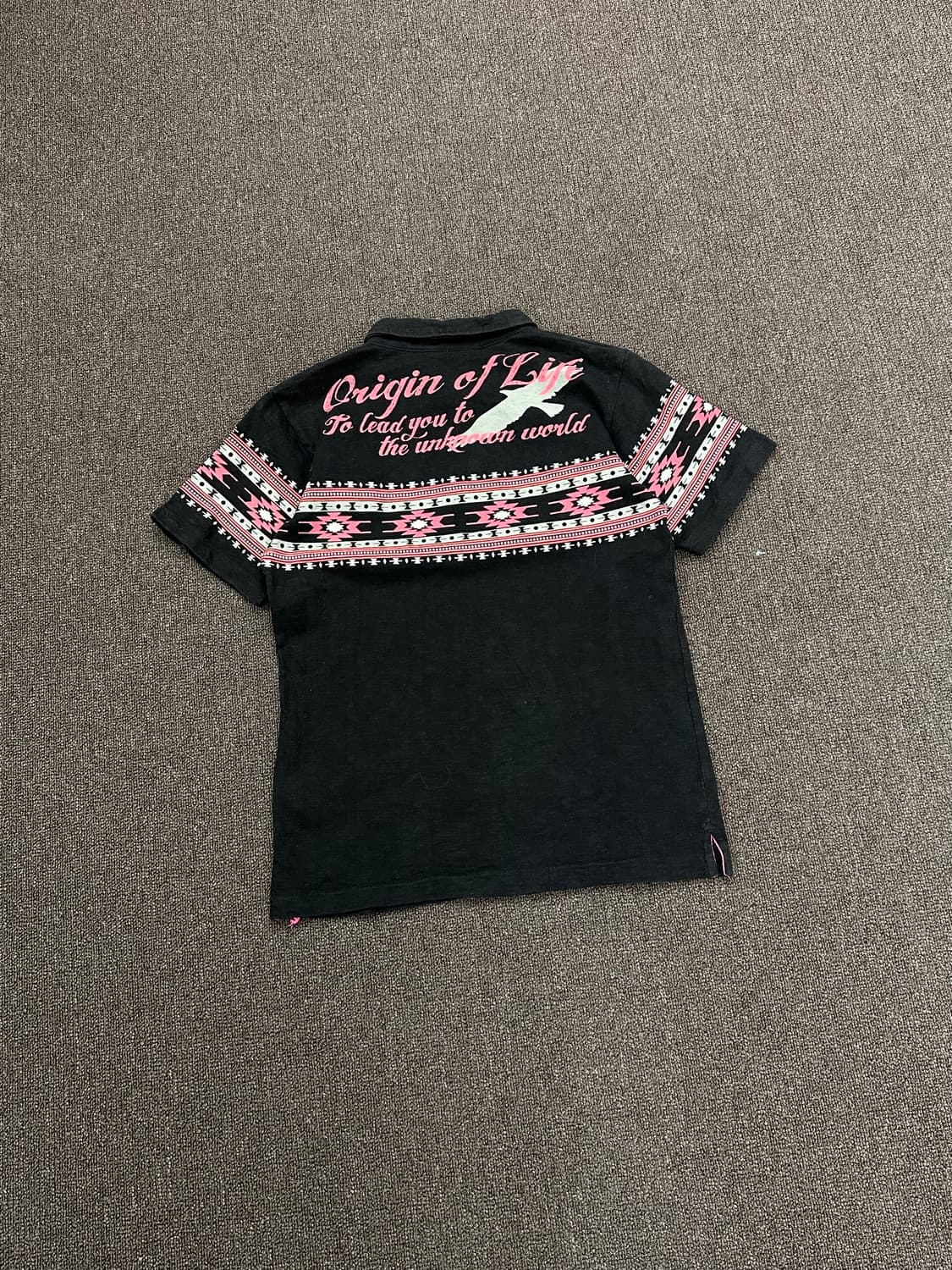 M)Japanese vintage 여성 패턴 볼링 반팔 셔츠 상품이미지5