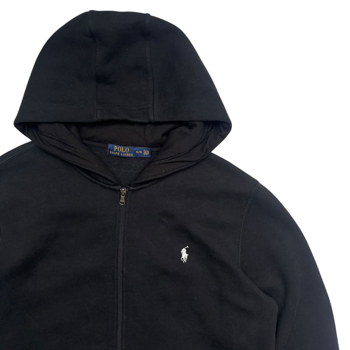 폴로 랄프 로렌 화이트 포니 블랙 후드집업 XL 상품이미지2