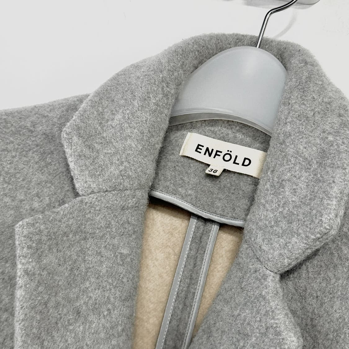 엔폴드 ENFOLD 울 슬릿 롱 코트 상품이미지3