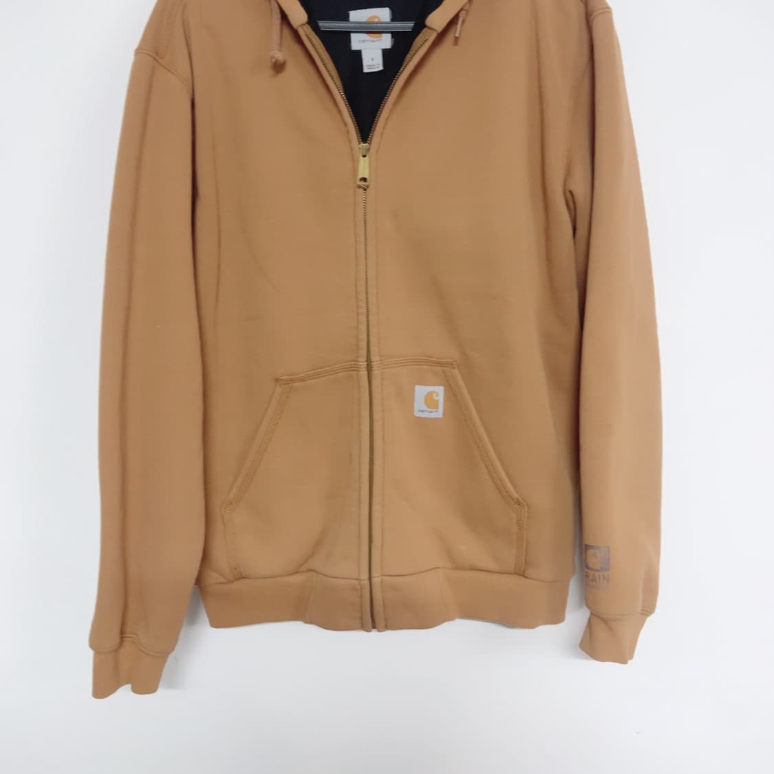 칼하트 브라운 봄 공용 후드집업 상품이미지3