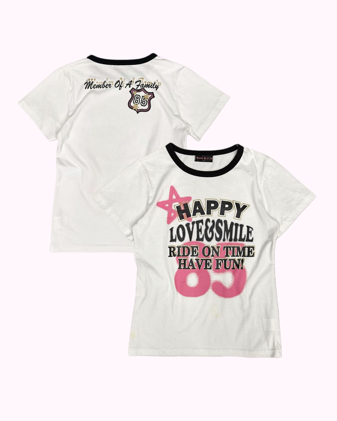 kitsch lettering crop t-shirt 상품이미지1