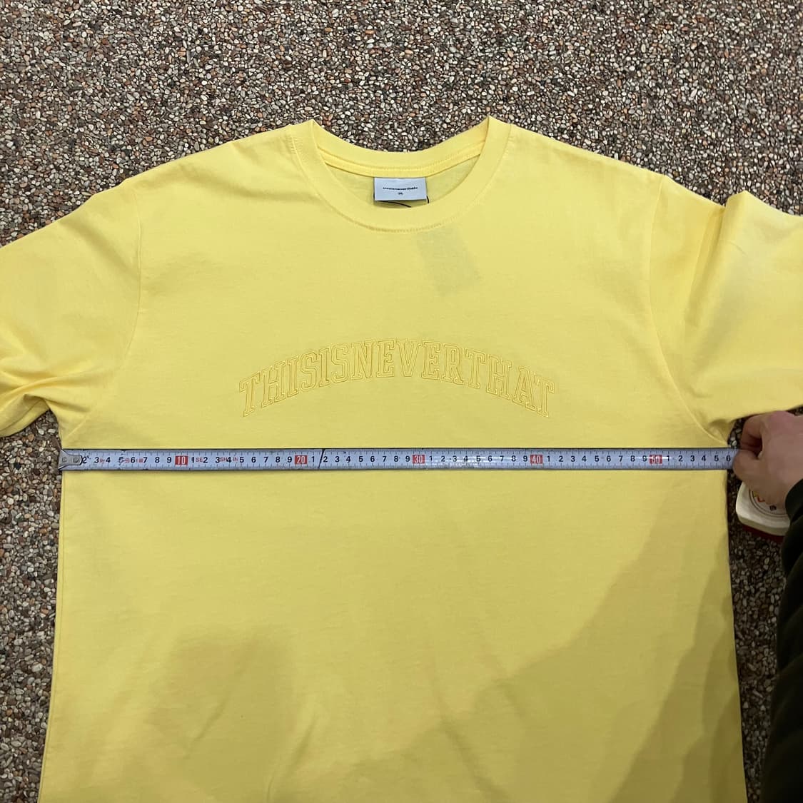 81 디스이즈네버댓 로고 반팔 옐로우 상품이미지6