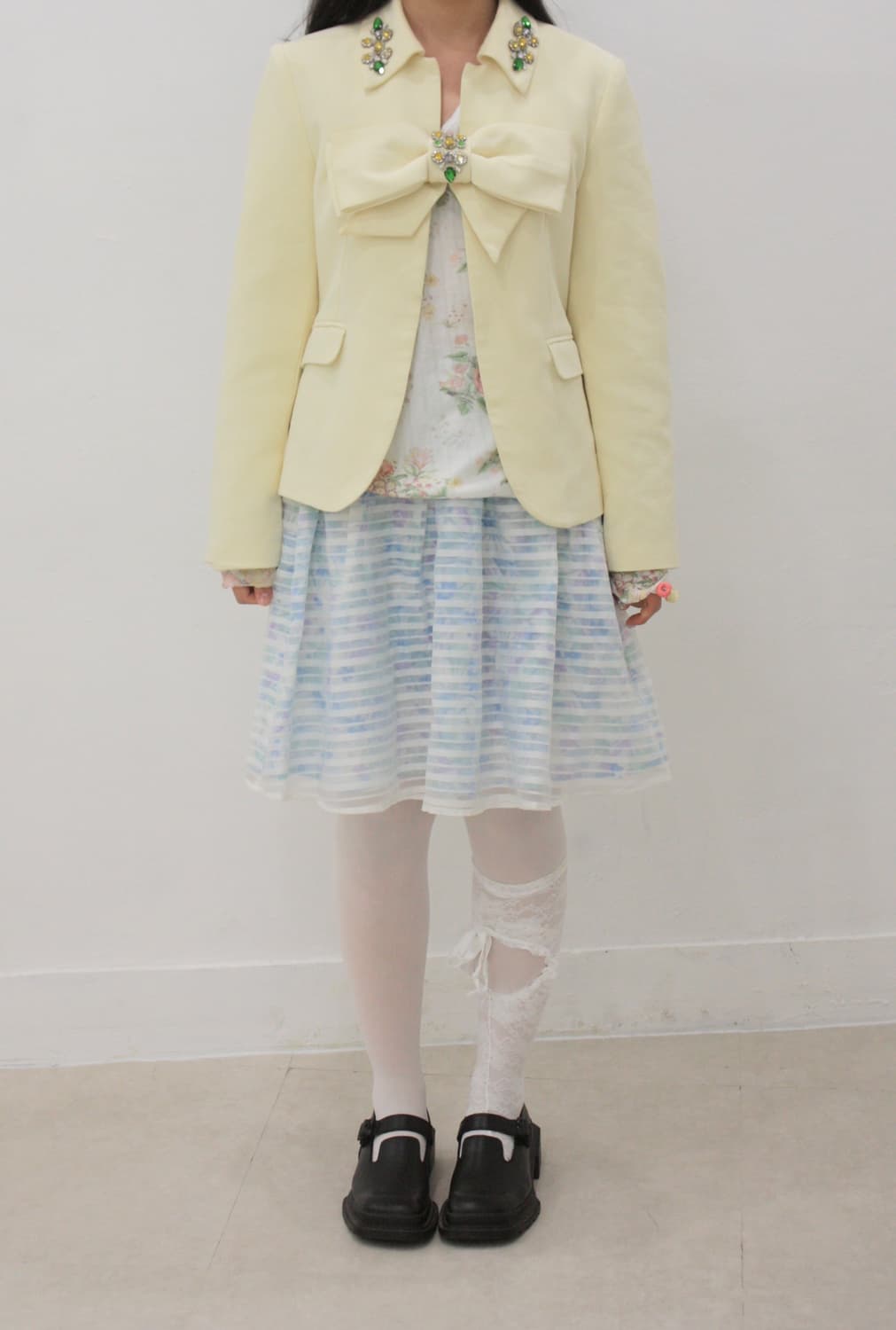 vtg blue tulle skirt 상품이미지1