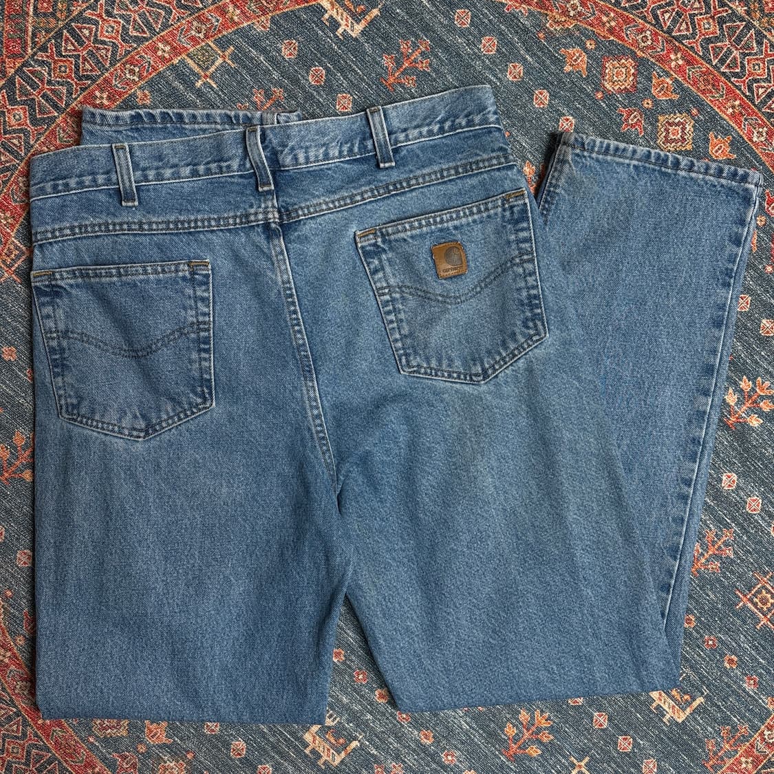 칼하트 가죽탭 데님팬츠 상품이미지3